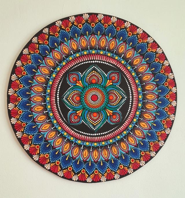 Dot Mandala wall piece