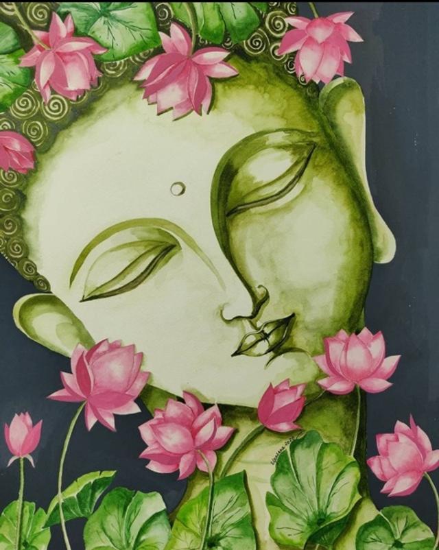The Petals embodied His Bodhi