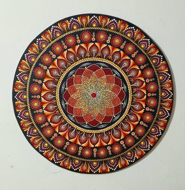 Sunshine Dot Mandala wall piece