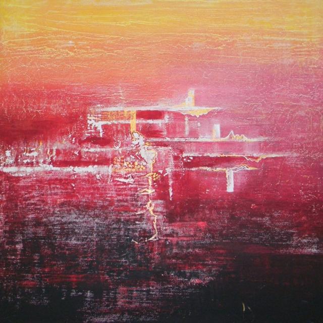 The Red Abstract Art