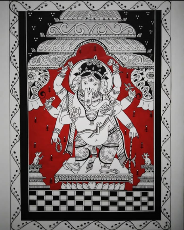Kalamkari Ganapathi